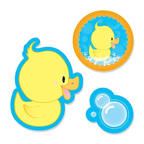 Ducky Duck - DIY Shaped Baby Shower or Birthday Party Cut-Outs - 24 Count