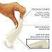 Home Premium Door Stoppers for Bottom of Door, Rubber Door Stop Wedge (4 Pack, White)