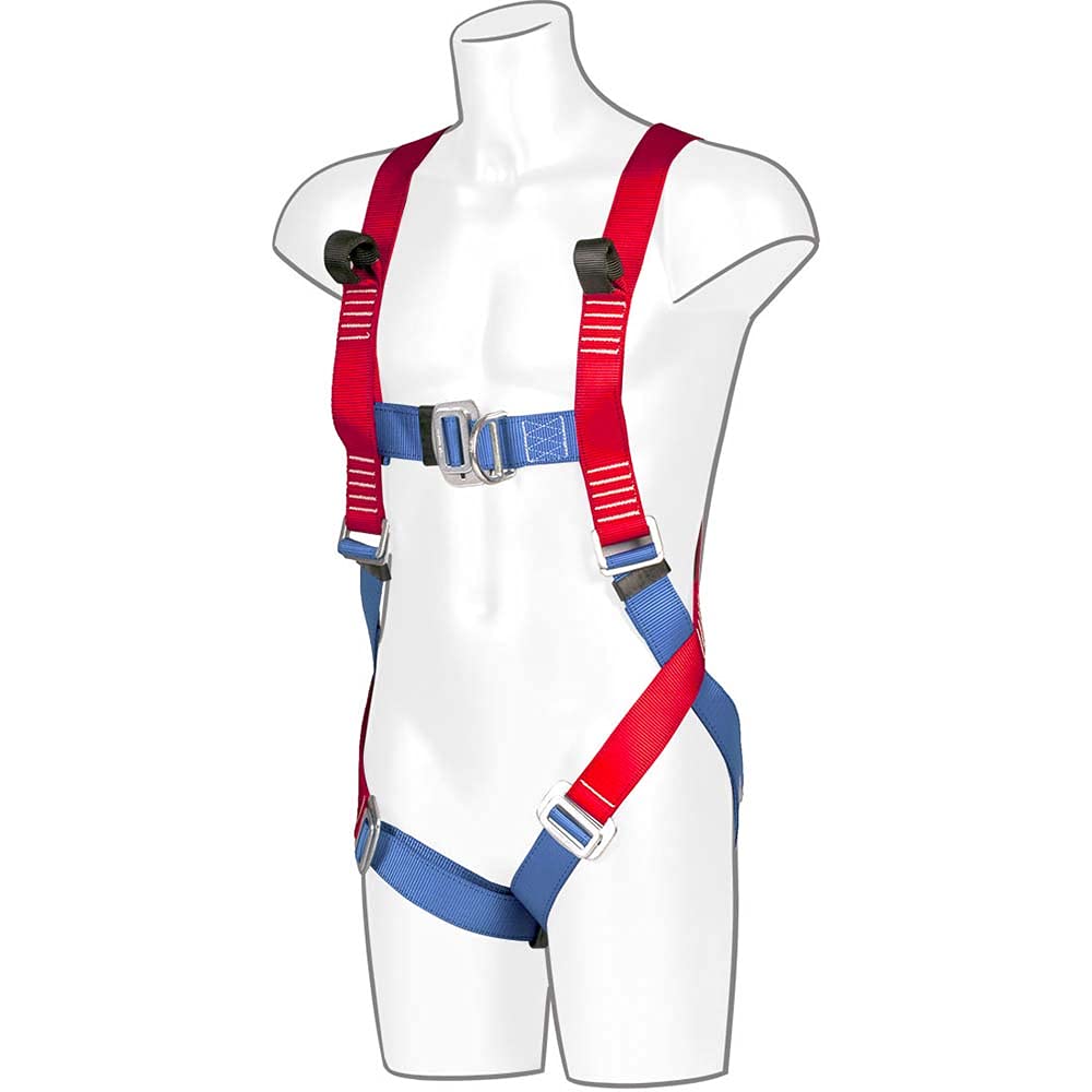 Portwest 2 Point Harness, Color: Red/Blue, FP13RER
