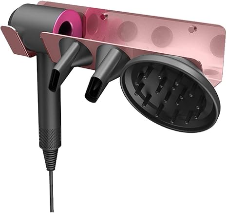 Amazon Co Jp Kiowon ダイソン ドライヤー対応 ホルダー 壁掛けドライヤースタンド ゴールド ホーム キッチン
