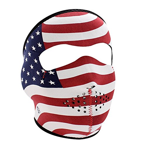 Zanheadgear WNFM003 Neoprene Full Face Mask, Stars and Stripes