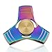 Fidget Spinner Toy The Anti-Anxiety 360 Aluminum alloy Triangle EDC Hand Tri-Spinner For ADD, ADHD, Anxiety, and Autism Adult Children (07-Rainbow)