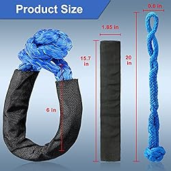 Leadrise Synthetic Soft Shackle Rope 1/2 Inch X 22