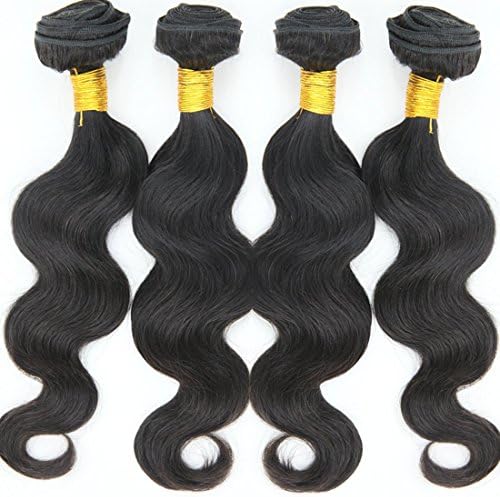 ON SALE Human Hair Bundles Body Wave Peruvian Virgin Hair 4 Bundles Full Head 7A Grade #1B Color 8-30Inches (8 "8 "10 "10")