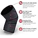 Knee Compression Sleeve for Knee Pain - Men Women Sports Knee Support Brace for Running, Hiking, Weightlifting, Workout (Large, Black - Grey)