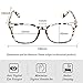 Cyxus Blue Light Blocking [Spring Hinge]Glasses, Clear Lens (Leopard Print)