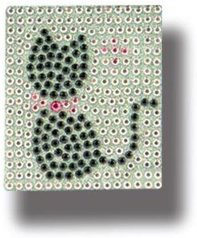 Crystal Rhinestone Bling Car Bumper Scrapbook Auto Decal Sticker (Cat - Black)