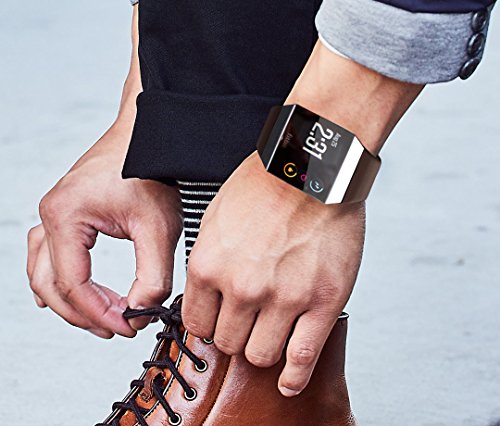 image for Fitbit Ionic Band Leather - V-Moro Fitbit Ionic Genuine Leather Band S