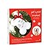 Tiny Ideas Christmas Dog Pawprint Bone Ornament, DIY Clay Impression Kit, Dog Christmas Tree Ornament, Memorial or New Pet Owner Keepsake