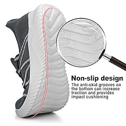 Feethit Mens Slip On Running Shoes Breathable