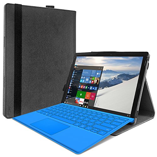 JETech Case for Microsoft Surface Pro 2017 and Surface Pro 4, Protective Cover Compatible with Type Cover Keyboard, Black