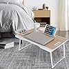 CHARMDI-Laptop-Bed-Table-Portable-Laptop-Bed-Tray-Table-Lap-DeskCouch-TableBed-DeskLaptop-Desk-Table-with-Handle-Desktop-Card-Slot-Cup-Slot-Side-Drawer-for-BedSofa-Gold CHARMDI Folding Laptop Bed Tables,Portable Laptop Stand for Bed,Laptop Table with Drawers,Foldable Legs and Reading…