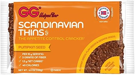 GG BRAN UNIQUE FIBER THINS & CRISPBREADS 3 PACKS (PUMPKIN)