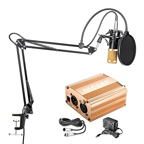 Neewer nw-800 condenser microphone kit - mic(black/gold…