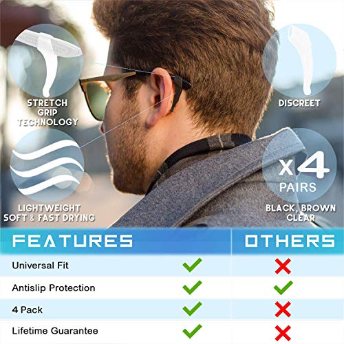 image for FSACLE 24 Pairs Eyeglass Nose Pads and Eyeglass Retainer Sticky Pads S