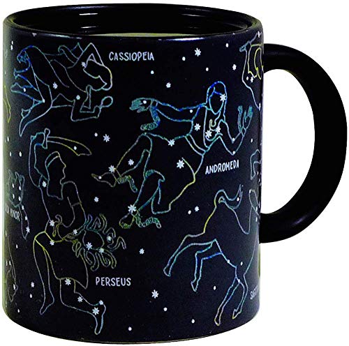 The Unemployed Philosophers Guild Heat Changing Constellation Mug - Add Coffee or Tea and 11 Constellations Appear - Comes in a Fun Gift Box