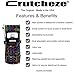 Crutcheze Love It Crutch Bag - Medical Crutch Accessory Pouch - Tote for Broken Leg On Crutches With Extra Pockets for Loose Items - Lightweight & Washable Crutch Pouch Made In USA