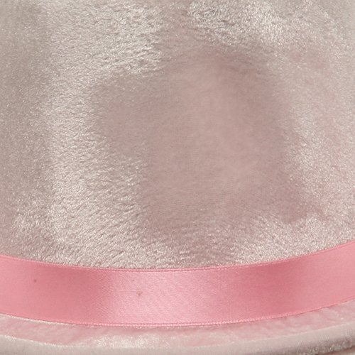 Shiny Top Hat - Pink Velvet Halloween Costume