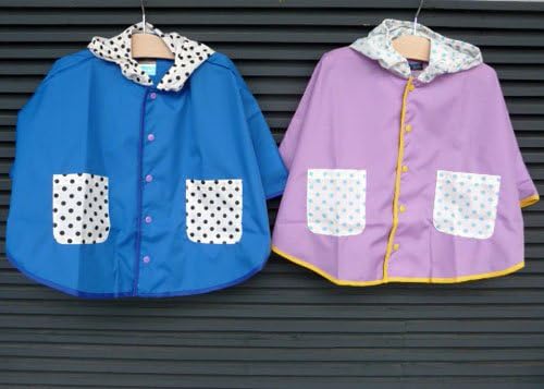 Amazon Co Jp Ready Mades レディーメイド Dot Rain Poncho 75 90 75 Lavender 服 ファッション小物