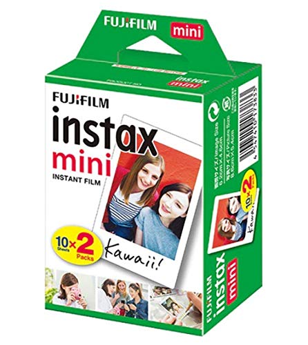Fujifilm - Twin Films pour Instax Mini - 86 x 54 mm - 10 feuilles x 2 paquets = 20 feuilles(L'emballage peut varier)