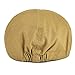 VOBOOM Ivy caps Herringbone Cotton Flat caps Light Newsboy caps Cabbie hat (Khaki)