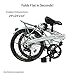 Xspec 20″ 7 Speed City Folding Mini Compact Bike Bicycle Urban Commuter, Whitethumb 4