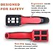 Knife Sharpener By Zealworld – Best Choice for Every Chef's Kitchen. 2 Stage System for Sharpening Blunt Knives. Free Cleaning Brush. (Red) Other Colors Available.
