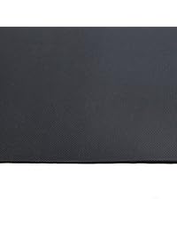 revtime Super Gran ejercicio mat 6 "X6 (72"x72") Heavy Duty Cardio Mat, Real hule, No tóxico Negro