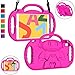 LTROP Kids Case for New iPad 10.2 2019, iPad 7th Generation Case for Kids with Shoulder Strap Shock Proof Stand Handle Case for Apple iPad 10.2-Inch 7th Gen 2019 10.2" Latest Model - Pink primary