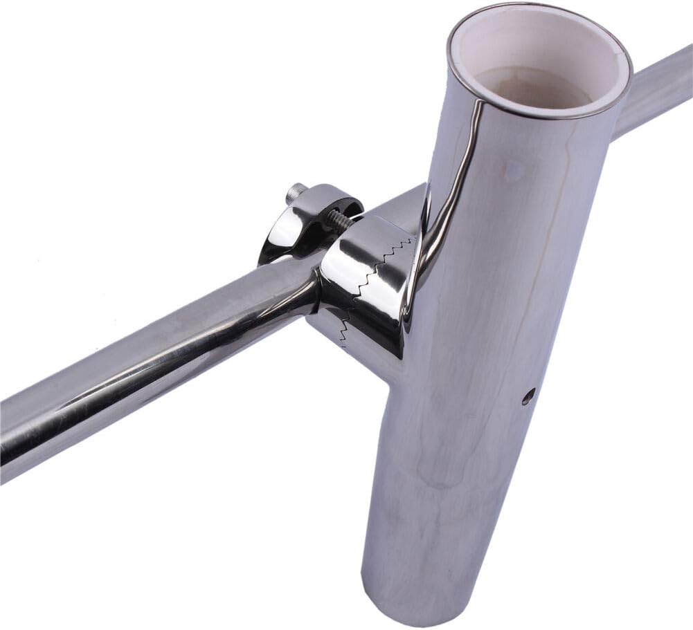 Tournament Style 360 Adjustable Fishing Rod Holder Clamp on Marine Boat