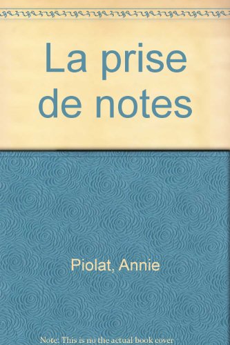 La  prise de notes