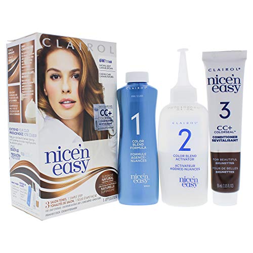 Clairol Nice N Easy Permanent Color - 6w 116b Natural Light Caramel Brown By Clairol for Women - 1 Application Hair Color