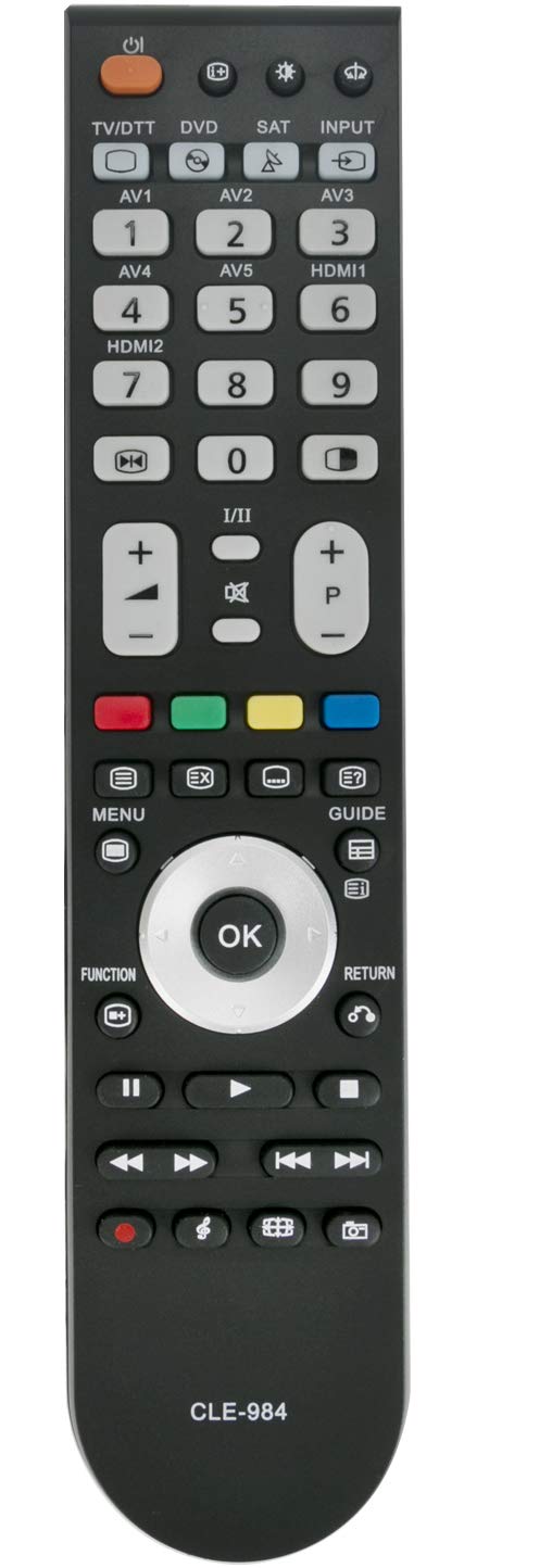ALLIMITY CLE-984 Remote Control Replaced for Hitachi TV L26H01E L32A01 L32A01A L32H01 L32H01E L32H01EB L37A01A L37V01E L37V01EA L37VP01 L37VP01E L37VP01U L42VP01C L42VP01S L42VP01U