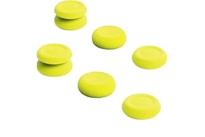 Skull & Co. Skin, CQC and FPS Thumb Grips Joystick Cap Analog Stick Cover for XBOX (XSX/XB1) Controller - Neon Yellow, 3Pairs