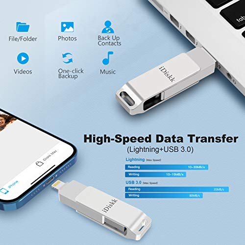 Apple Certified Photo Stick Idiskk 256gb Usb Flash Drive For Iphone 12 12 Pro 12 Pro Max 11 11 Pro Xr X Iphone Usb Flash Drive Ipad External Storage Photo Stick For Macbook Laptops Pc Pricepulse