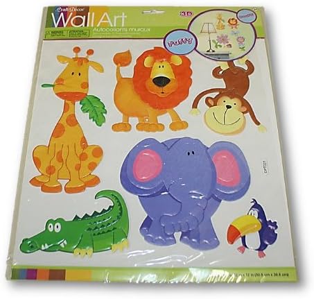 Craft Decor Puffy Wall Art (Jungle Friends)