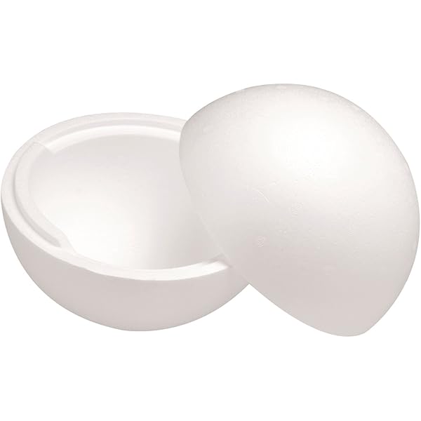 Glorex Bola de poliestireno, Blanco, 20 x 20 x 20 cm: Amazon.es: Hogar