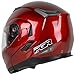 PGR F99 Solid Honda Red Modular Flip Up Dual Visor Full Face DOT APPROVED Motorcycle Snowmobile Touring Helmet (X-Large)