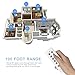 Etekcity Wireless Remote Control Electrical Outlet Switch for Household Appliances, Wireless Remote Light Switch, White (Learning Code, 3Rx-1Tx) (H2)