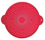 Silicone Splatter Guard Skillet Pot Pan Cover Strainer Trivet Round 11