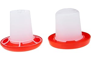 Hohopeti 1Set Automatic Chicken Feeder and Waterer Kit Poultry Food and Water Container for Chickens and Ducks for Chicks and Poultry Care