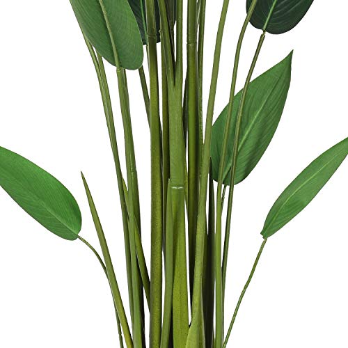 Artiflr 5.3Ft Artificial Bird of Paradise Plant Fake Tropical Palm Tree