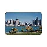 Detroit Decor Personalized Mouse Pad,Industrial