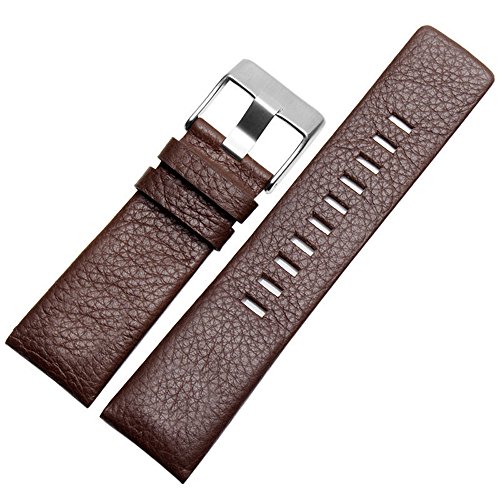 26mm Brown Leather Watch Band Strap