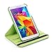 AiSMei Tab 4 8.0 Case, Rotating Stand Case For Samsung Galaxy Tab 4 8.0 SM-T330NU SM-T331, SM-T337 8-Inch Tablet PC, 8inch PU Leather Case + Bonus Stylus + Screen Protector - Green