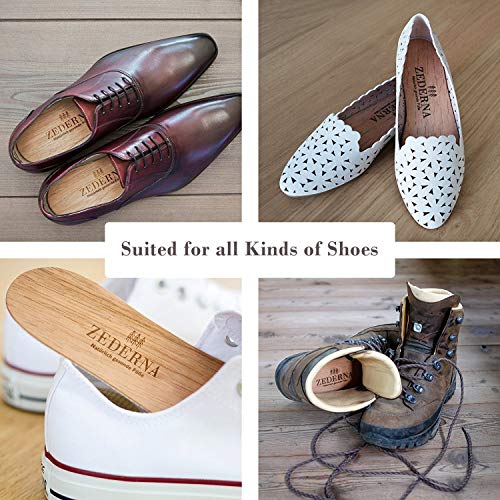 ZEDERNA Cedar Wood Shoe Insoles: Natural solution for sweaty feet, foot odor, athlete's foot (Pack of 3), US Women 6/ US Men 4.5/ EU 36 - Thumbnail 6