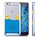 kwmobile Hardcase Compatible with Apple iPhone 6 / 6S - Phone Case with Liquid - Rubber Ducks, Yellow/Blue/Transparent