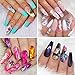 30 Color Nail Foil Transfer Sticker, Kissbuty Holographic Flower Nail Art Stickers Tips Wraps Foil Transfer Adhesive Glitters Acrylic DIY Nail Decoration, 3 Boxes (Flowers and Glitters)