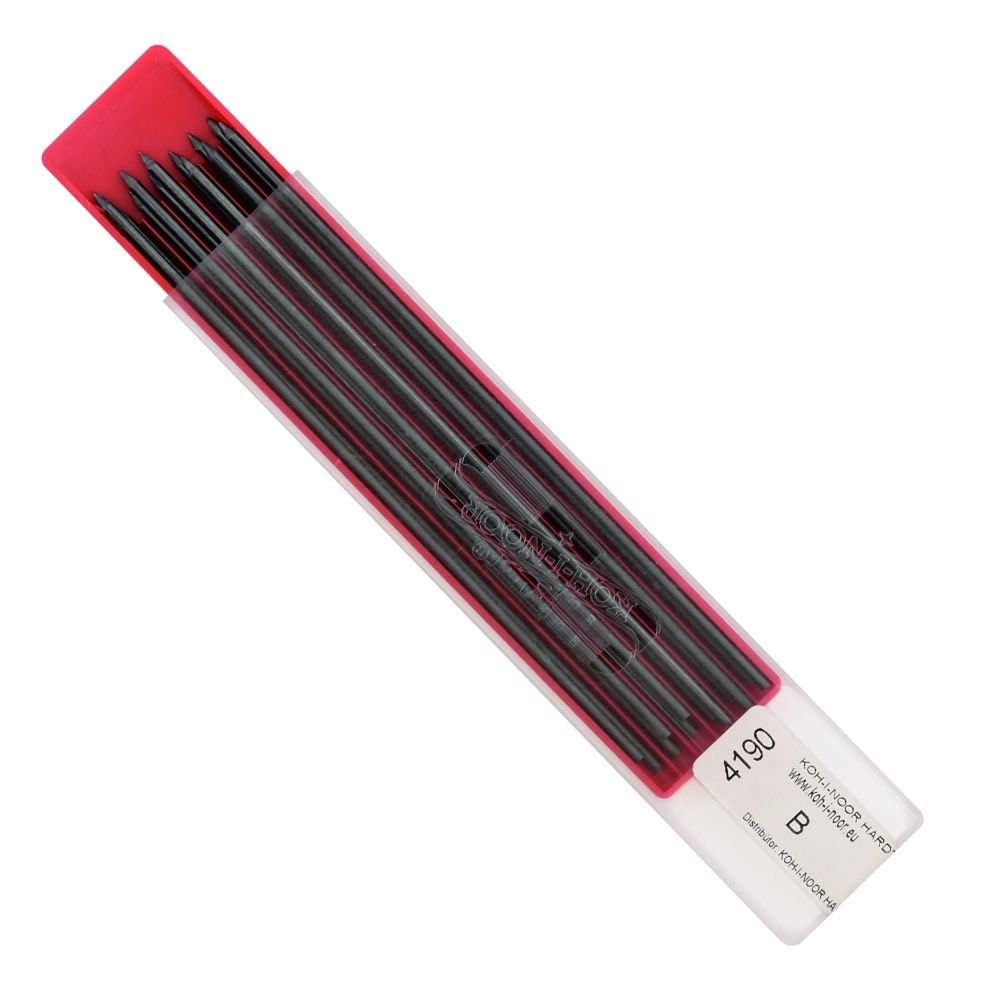 KOH-I-NOOR B Grade Graphite Lead for 2mm Diameter 120mm Mechanical Pencil