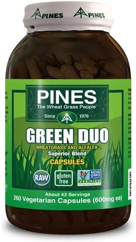 New - Pines International Green Duo - Organic - Capsules - 260 Veg Capsules